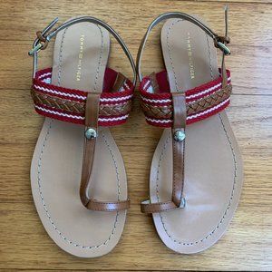 Tommy Hilfiger Womens T Strap Sandals